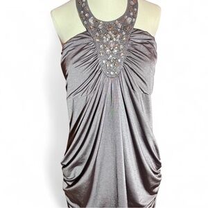 2000s StudioY Beaded Halter Top